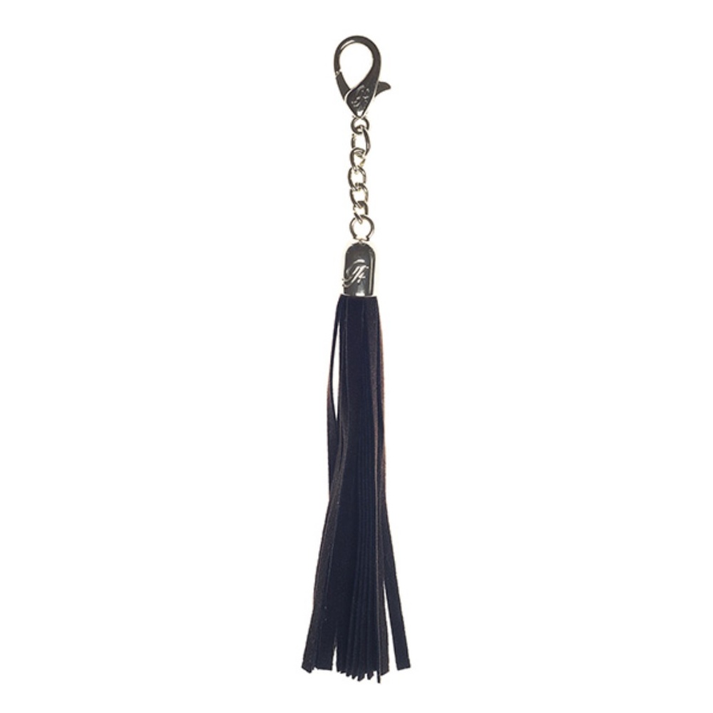 NIB Grace Adele Tassel hanging purse clip-on black